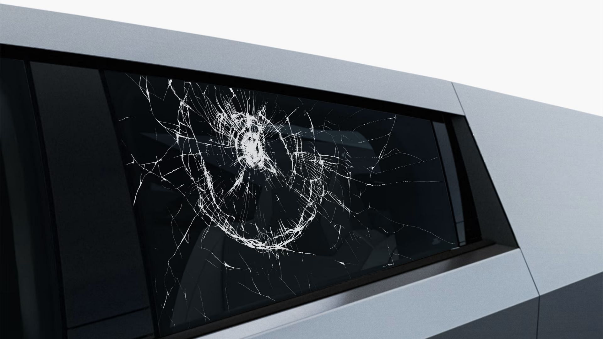 cybertruck broken window decal