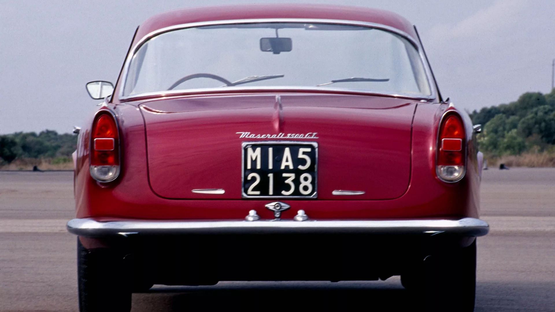 Maserati 3500 gt in red rear